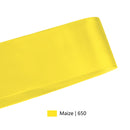 2 1/4" Double Face Satin Ribbon | Maize (650) | 50 Yard Roll