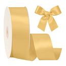 2 1/4" Double Face Satin Ribbon | Old Gold (690) | 50 Yard Roll