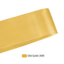 2 1/4" Double Face Satin Ribbon | Old Gold (690) | 50 Yard Roll