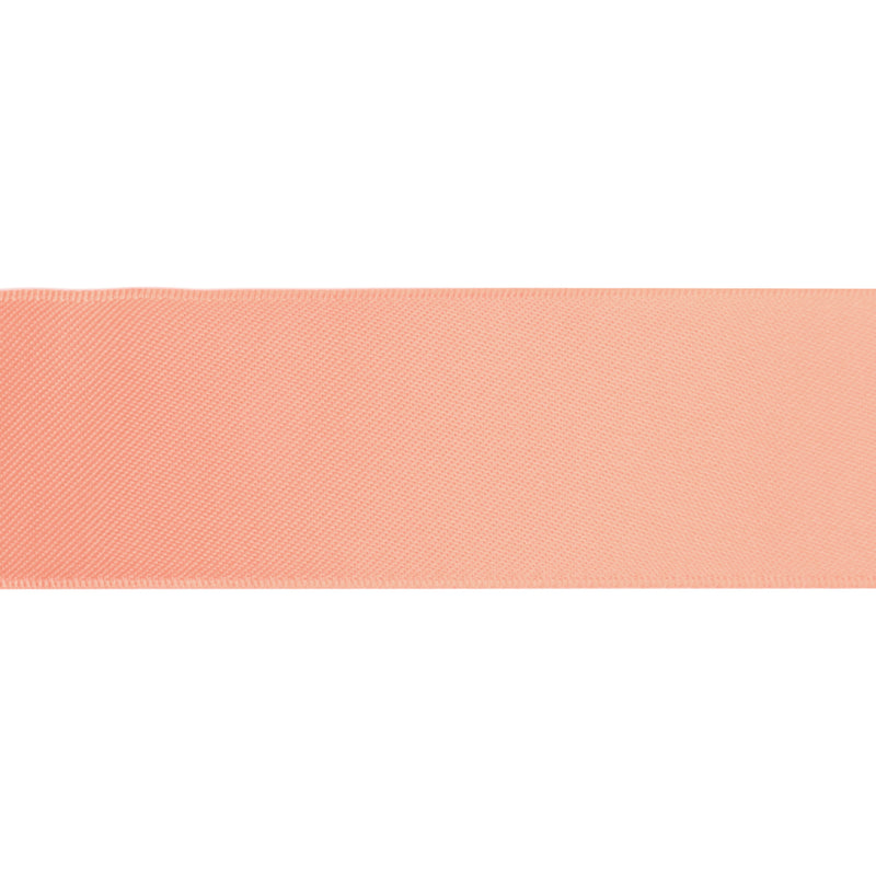 2 1/4" Double Face Satin Ribbon | Peach (720) | 50 Yard Roll