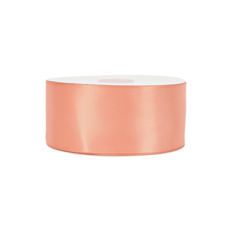 2 1/4" Double Face Satin Ribbon | Peach (720) | 50 Yard Roll
