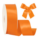 2 1/4" Double Face Satin Ribbon | Torrid Orange (750) | 50 Yard Roll