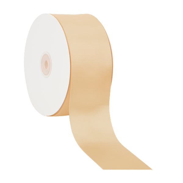 2 1/4" Double Face Satin Ribbon | Raw Silk (826) | 50 Yard Roll
