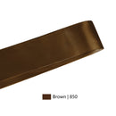 1 1/2" Double Face Satin Ribbon | Brown (850) | 50 Yard Roll
