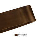 2 1/4" Double Face Satin Ribbon | Brown (850) | 50 Yard Roll