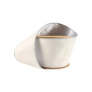 4" Reversible Classic Velvet Wired Ribbon | White/Silver | 10 Yard Roll