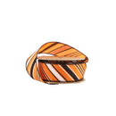 1 1/2" Wired Ribbon | Candy Stripe on Orange | 10 Yard Roll