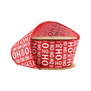 2 1/2" Wired Ribbon | Ho Ho Ho on Scarlet | 10 Yard Roll