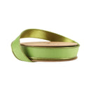 1" Reversible Classic Velvet Wired Ribbon | Lime/Shimmer Lime | 10 Yard Roll