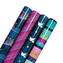 30" x 10' Holiday Wrapping Paper Bundle (4-pack) | Peace on Earth