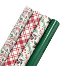 30" x 10' Holiday Reversible Wrapping Paper Bundle (4-pack) | Doe a Deer