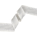 1 1/2" Ruffle Ribbon | Silver | 20 Yard Roll