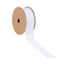 1 1/2" Ruffle Ribbon | White | 10 Yard Roll
