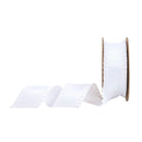 1 1/2" Ruffle Ribbon | White | 10 Yard Roll
