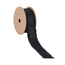 1 1/2" Ruffle Ribbon | Black | 10 Yard Roll