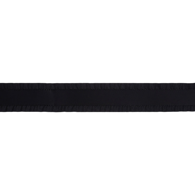 1 1/2" Ruffle Ribbon | Black | 10 Yard Roll