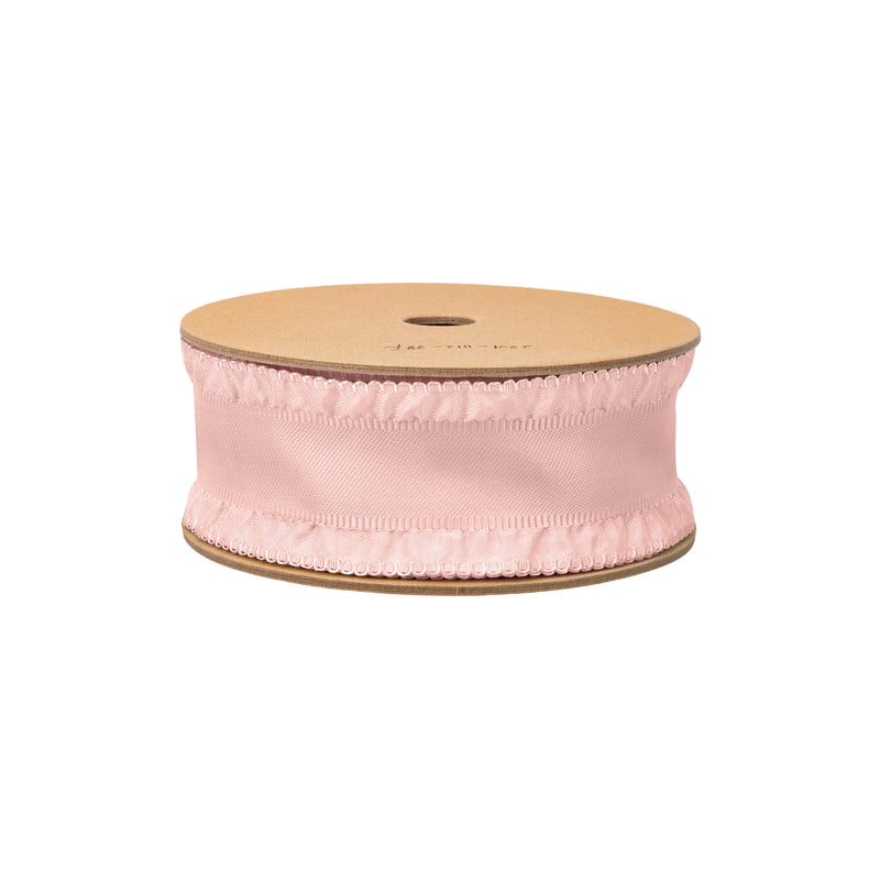 1 1/2" Ruffle Ribbon | Pink | 20 Yard Roll