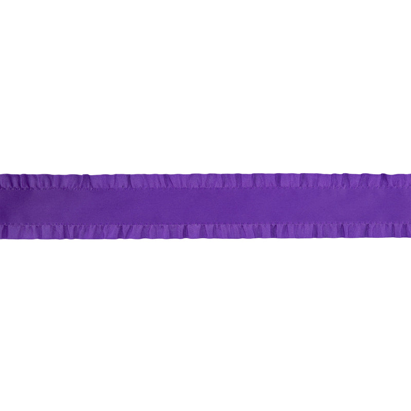 1 1/2" Ruffle Ribbon | Purple | 10 Yard Roll