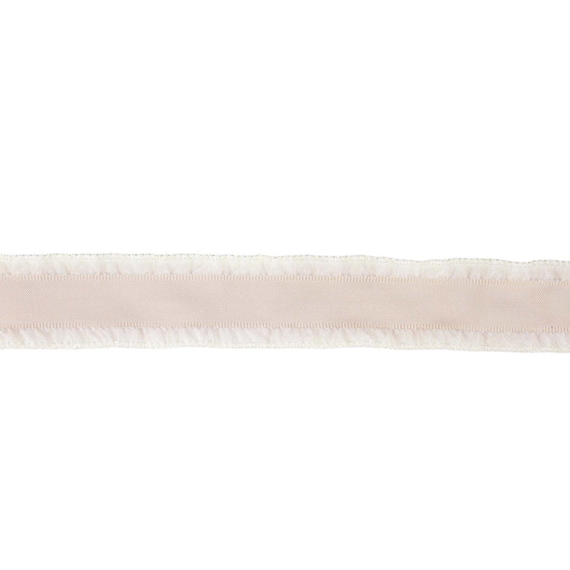 1 1/2" Ruffle Ribbon | Darker Cream | 20 Yard Roll