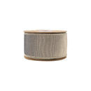 2 1/2" Wired Iridescent Ribbon | Black Metallic Double-Fused Taffeta Backing | 10 Yard Roll