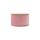2 1/2" Wired Iridescent Ribbon | Pink Metallic Double-Fused Taffeta Backing | 10 Yard Roll