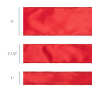 2 1/2" Wired Shimmer Satin Ribbon | Red with Red Backing | 10 Yard Roll