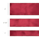 2 1/2" Wired Shimmer Satin Ribbon | Wine with Wine Backing | 10 Yard Roll