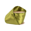 4" Wired Shimmer Satin Ribbon | Moss with Moss Backing | 10 Yard Roll