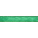 1" Wired Shimmer Satin Ribbon | Green with Green Backing | 10 Yard Roll