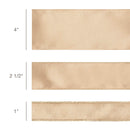 2 1/2" Wired Shimmer Satin Ribbon | Gold with Gold Backing | 10 Yard Roll