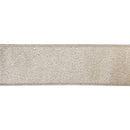 2 1/2" Wired Iridescent Ribbon | Silver Metallic Double-Fused Taffeta Backing | 10 Yard Roll