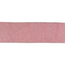 2 1/2" Wired Iridescent Ribbon | Pink Metallic Double-Fused Taffeta Backing | 10 Yard Roll
