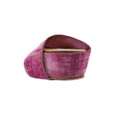 2 1/2" Wired Premium Velvet Ribbon | Purple w/ Purple Metallic Dupioni Backing | 5 Yard Roll