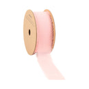 1 1/2" Frayed Edge Chiffon Ribbon | Pink | 10 Yard Roll