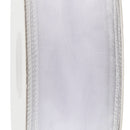 1 1/2" Wired Sheer Ribbon | White | 50 Yard Roll