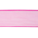 2 1/2" Wired Sheer Ribbon | Fuchsia | 50 Yard Roll