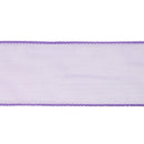 2 1/2" Wired Sheer Ribbon | Lavender | 50 Yard Roll