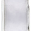 2 1/2" Wired Sheer Ribbon | White | 50 Yard Roll