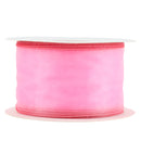 2 1/2" Wired Sheer Ribbon | Hot Pink | 50 Yard Roll
