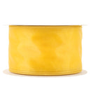 2 1/2" Wired Sheer Ribbon | Yellow | 50 Yard Roll