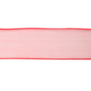 1 1/2" Wired Sheer Ribbon | Rose | 50 Yard Roll