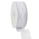 1 1/2" Wired Sheer Ribbon | White | 50 Yard Roll
