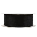 1 1/2" Wired Sheer Ribbon | Black | 50 Yard Roll