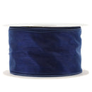 2 1/2" Wired Sheer Ribbon | Navy | 50 Yard Roll
