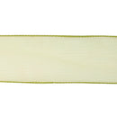 2 1/2" Wired Sheer Ribbon | Apple Green | 50 Yard Roll