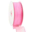 1 1/2" Wired Sheer Ribbon | Hot Pink | 50 Yard Roll