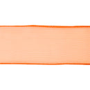 2 1/2" Wired Sheer Ribbon | Orange | 50 Yard Roll
