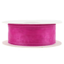 1 1/2" Wired Sheer Ribbon | Fuchsia | 50 Yard Roll