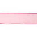 1 1/2" Wired Sheer Ribbon | Hot Pink | 50 Yard Roll