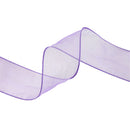 1 1/2" Wired Sheer Ribbon | Lavender | 50 Yard Roll